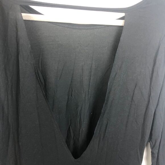 VICTORIA’S SECRET PINK | Deep V Back Black Top XS - Picture 5 of 8